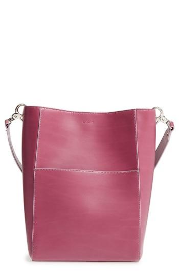 Lodis Berta Leather Bucket Bag - Purple