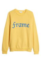 Men's Frame Slim Fit Logo Sweatshirt, Size - Yellow