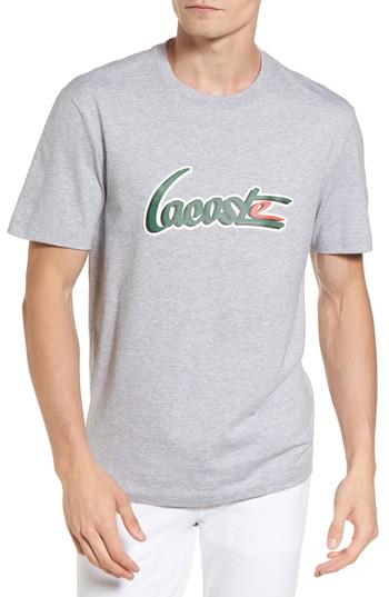 Men's Lacoste Graphic T-shirt (xl) - Grey