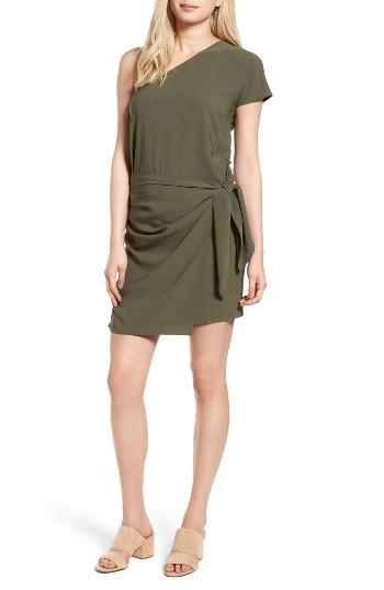 Women's Trouve One-shoulder Minidress - Green