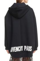 Women's Givenchy Logo Neoprene Hoodie Us / 36 Fr - Black