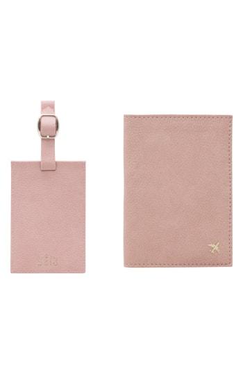 Beis Travel Luggage Tag & Passport Holder Set - Pink