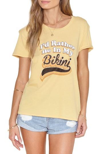 Women's Amuse Society Offshore Cotton Tee - Yellow