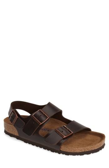 Men's Birkenstock 'milano' Soft Footbed Sandal -12.5us / 45eu D - Brown