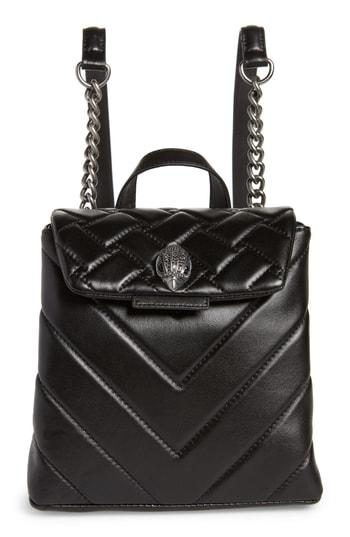 Kurt Geiger London Small Kensington Leather Backpack - Black