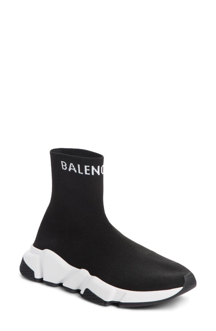 Women's Balenciaga Hi Speed Logo Sock Sneaker Us / 36eu - Black