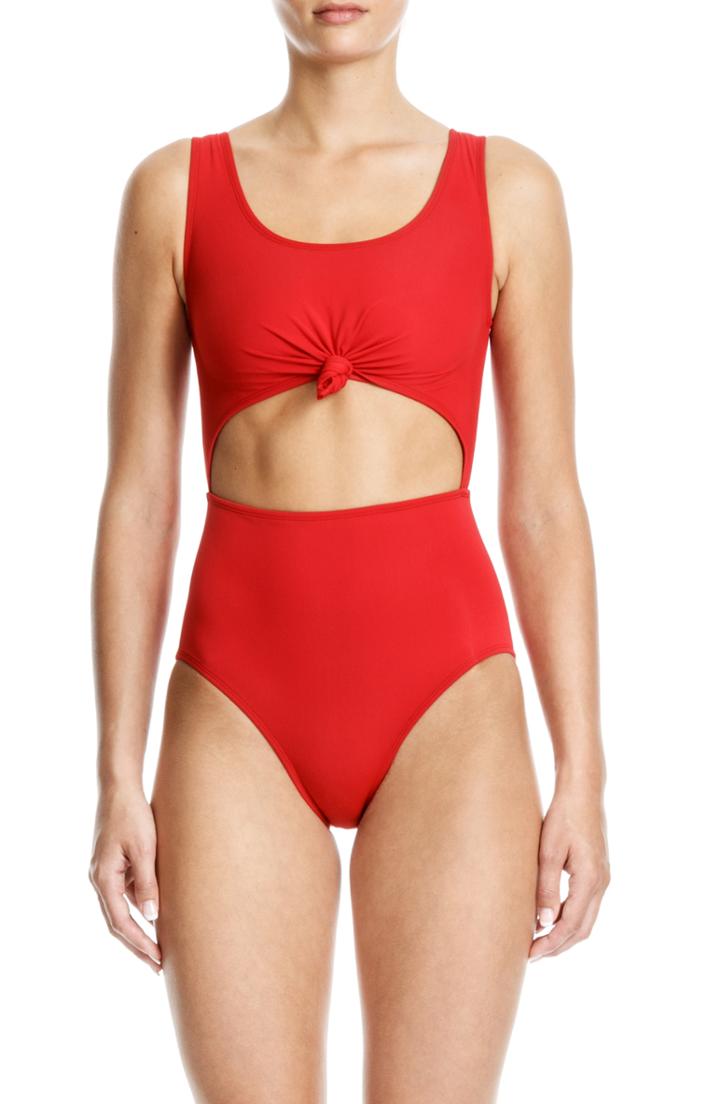 Women's Beth Richards Knot One-piece Swimsuit - Red