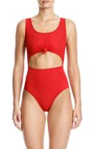 Women's Beth Richards Knot One-piece Swimsuit - Red