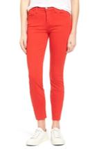 Women's Current/elliott The Stiletto Crop Skinny Jeans - Red