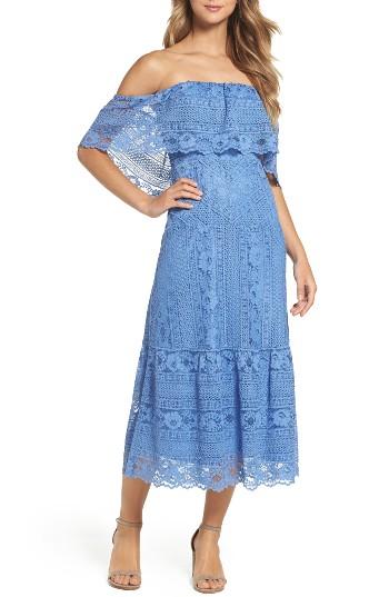 Women's Bb Dakota Katie Lace Midi Dress - Blue