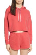 Women's Frame Crop Track Hoodie - Red