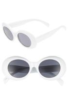 Women's Bp. Oval Sunglasses - White
