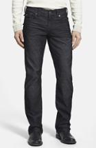 Men's True Religion Brand Jeans 'ricky' Relaxed Straight Leg Corduroy Pants - Black