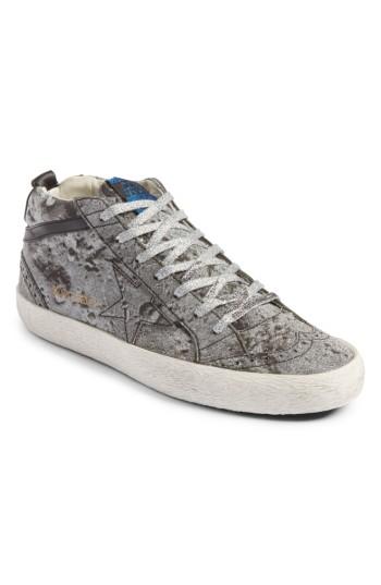 Women's Golden Goose Mid Star Glitter Sneaker Us / 38eu - Metallic