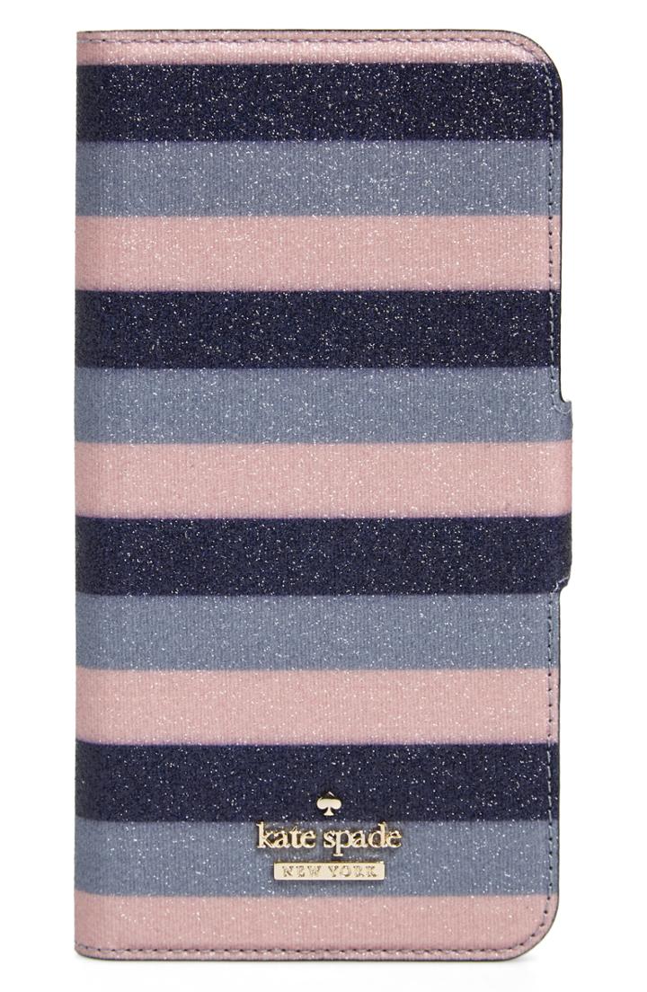 Kate Spade New York Stripe Iphone 7/8 & 7/8 Folio Case -
