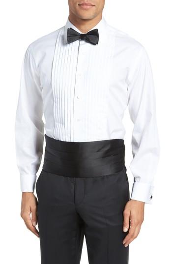 Men's Nordstrom Men's Shop Silk Cummerbund & Bow Tie Set, Size - Black