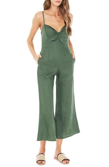 Women's Faithfull The Brand Presley Linen Jumpsuit - Green