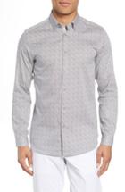 Men's Ted Baker London Lorritt Geo Print Sport Shirt - Pink