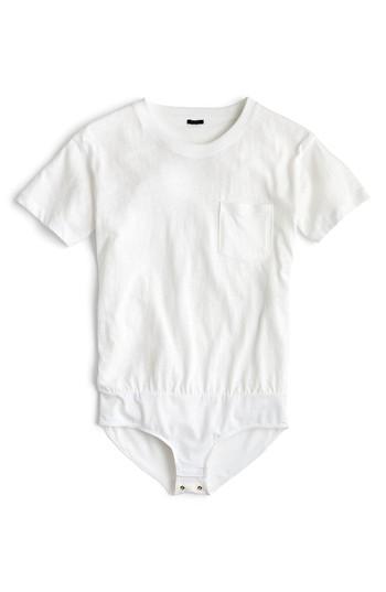 Women's J.crew Bodysuit Tee - White