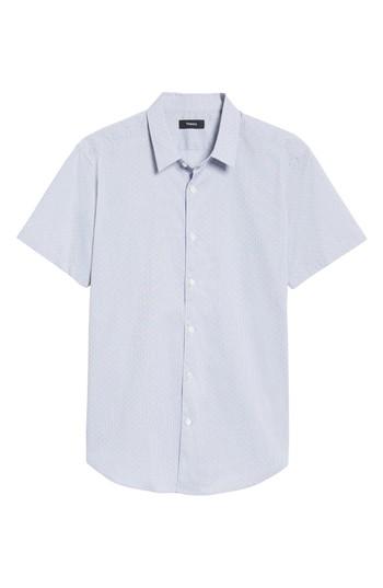 Men's Theory Print Short Sleeve Sport Shirt