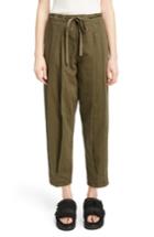 Women's Y's By Yohji Yamamoto Dart Front Drawstring Pants