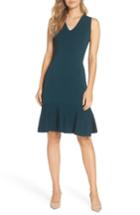 Women's Vince Camuto Flounce Hem Sweater Dress - Green