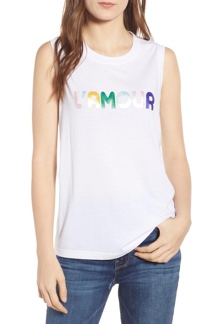 Women's Rebecca Minkoff L'amour Muscle Tee, Size - White