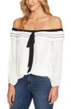 Women's Cece Off The Shoulder Pleated Blouse - Ivory