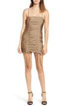 Women's Tiger Mist Zion Ruched Mini Dress - Metallic