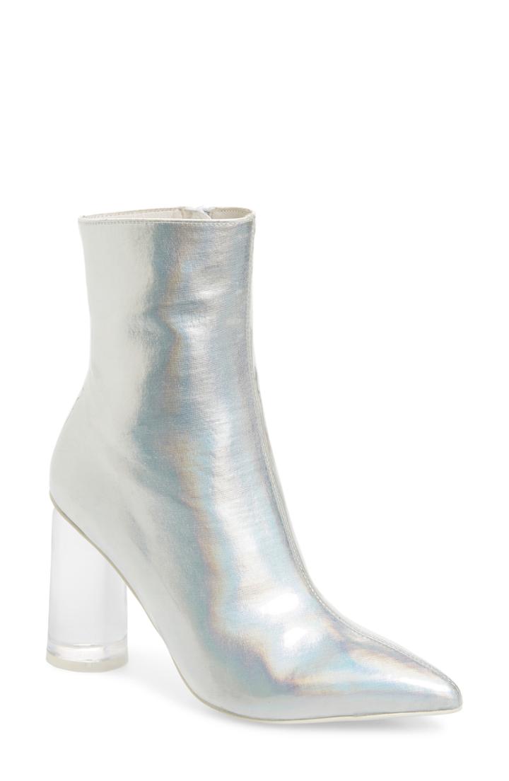 Women's Jeffrey Campbell Lustful Bootie .5 M - Metallic