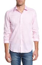 Men's Culturata Slim Fit Micro Stripe Sport Shirt - Pink