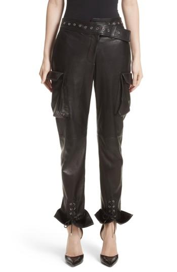 Women's Monse Leather Cargo Pants