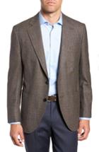 Men's Peter Millar Hyperlight Classic Fit Wool Sport Coat R - Brown