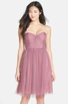 Women's Jenny Yoo 'wren' Convertible Tulle Fit & Flare Dress - Pink