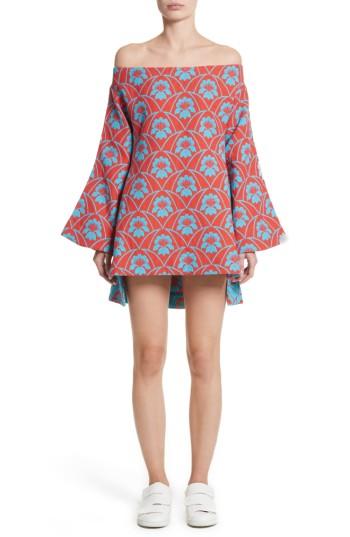 Women's Richard Malone Off The Shoulder Minidress - Red