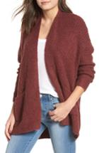 Women's Dreamers By Debut Rib Knit Open Cardigan - Pink