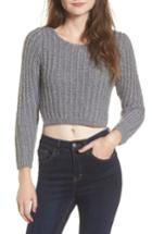 Women's Raga Bethany Crop Sweater - Grey