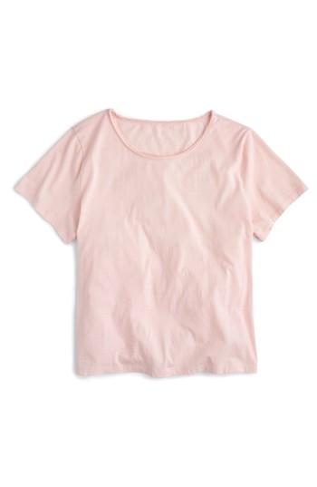 Women's J.crew New Crewneck Tee, Size - Pink