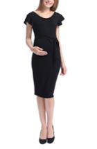 Women's Kimi And Kai Lucile Ruffle Sleeve Maternity Dress - Black