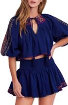 Women's Free People Cherry Bomb Top & Shorts - Blue
