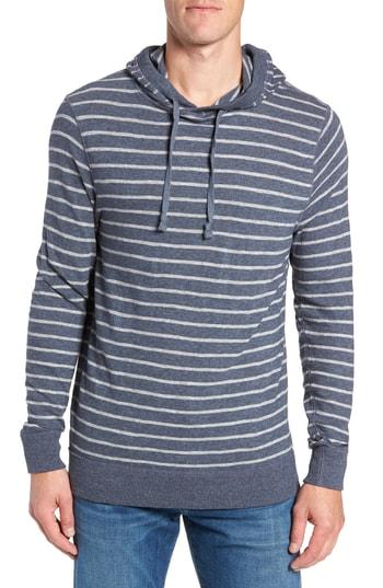 Men's Faherty Stripe Slub Hoodie - Blue