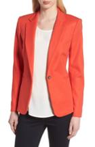 Women's Vince Camuto Lace-up Back Double Weave Blazer