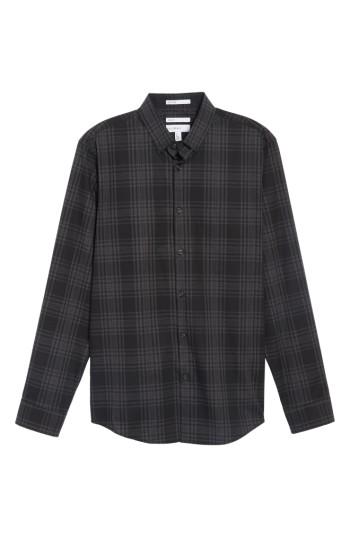 Men's Calibrate Check Sport Shirt - Black
