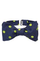 Men's Ted Baker London Dot Silk Bow Tie, Size - Green