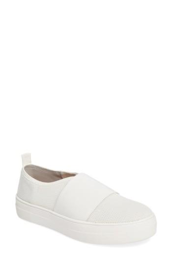 Women's Steve Madden Glenn Slip-on Platform Sneaker M - White
