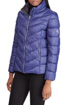 Women's Lauren Ralph Lauren Chevron Quilted Packable Down Jacket - Blue