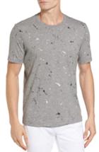 Men's Lacoste L!ve Splatter Print Graphic T-shirt - Grey