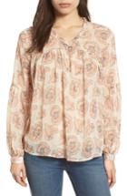 Women's Lucky Brand Exploded Floral Top - Pink