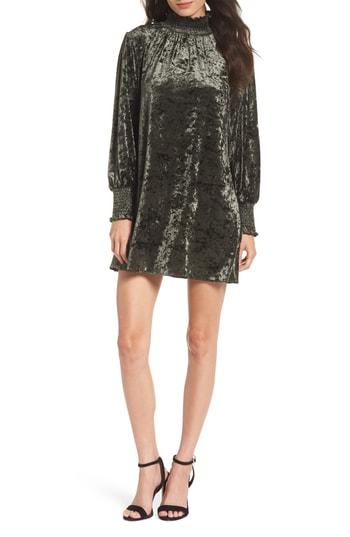 Women's Ali & Jay Doing Big Things Velvet Swing Dress - Green