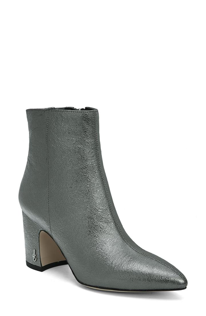 Women's Sam Edelman Hilty Bootie .5 M - Metallic